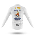 Sloth Drinking Team - White - Men's Cycling Kit-Full Set-Global Cycling Gear