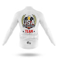 USA Drinking Team - White - Men's Cycling Kit-Full Set-Global Cycling Gear