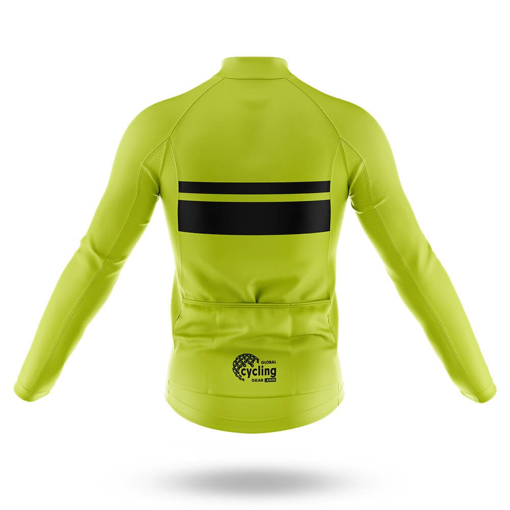 Classic Stripe - Lime Green - Men's Cycling Kit-Full Set-Global Cycling Gear