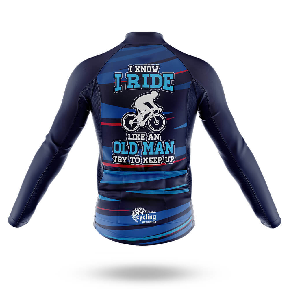 I Ride Like An Old Man V7 - Men's Cycling Kit-Full Set-Global Cycling Gear
