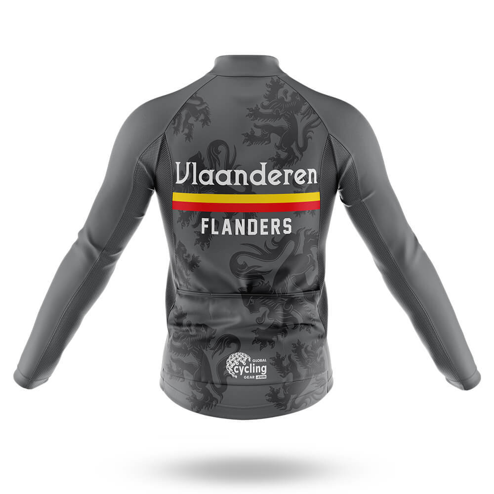 Vlaanderen (Flanders) - Grey - Men's Cycling Kit-Full Set-Global Cycling Gear