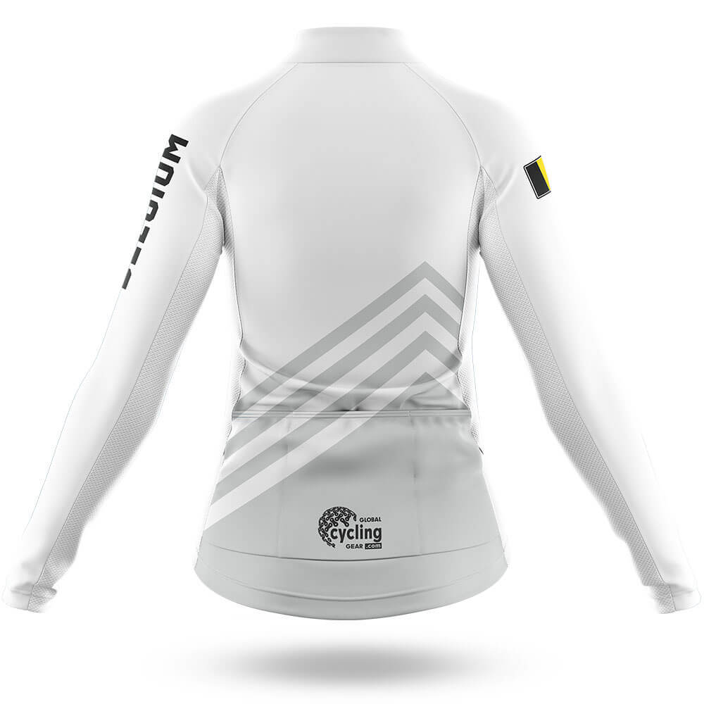Belgium S5 White - Women - Cycling Kit-Full Set-Global Cycling Gear