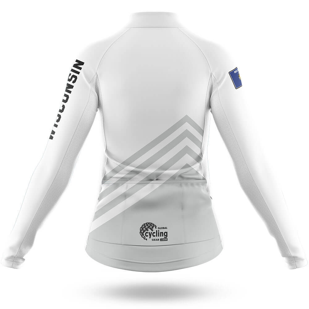 Wisconsin S4 White - Women - Cycling Kit-Full Set-Global Cycling Gear