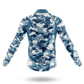 Blue Camo Cycling Jersey - Global Cycling Gear