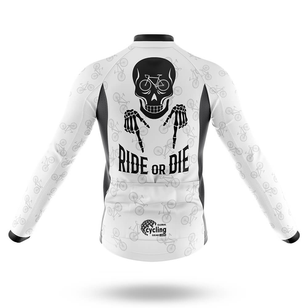 Ride Or Die V6 - White - Men's Cycling Kit-Full Set-Global Cycling Gear