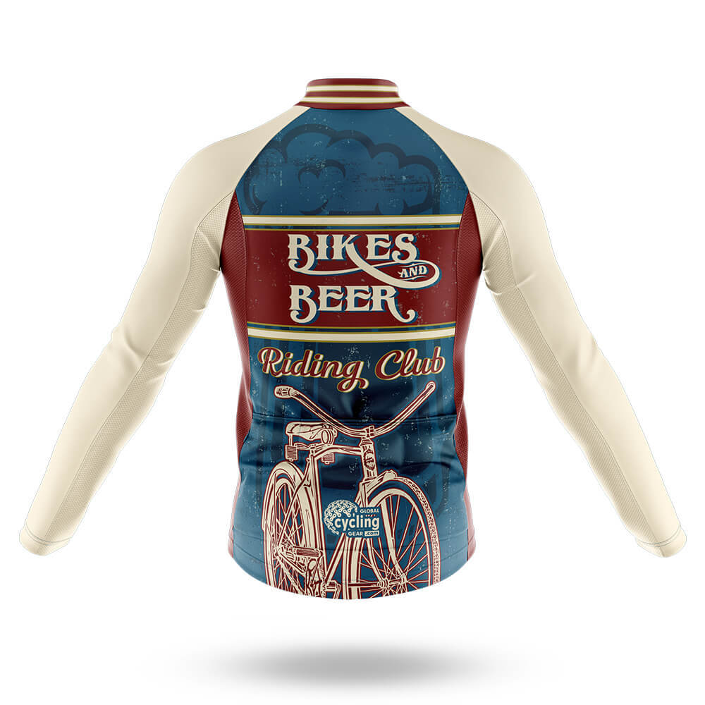 Retro Beer Riding Club Vintage V2 - Men's Cycling Kit-Full Set-Global Cycling Gear