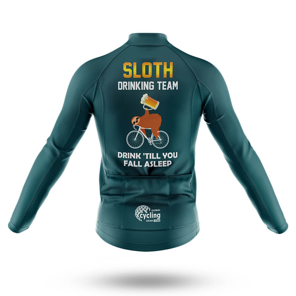 Sloth Drinking Team - Green - Men's Cycling Kit-Full Set-Global Cycling Gear