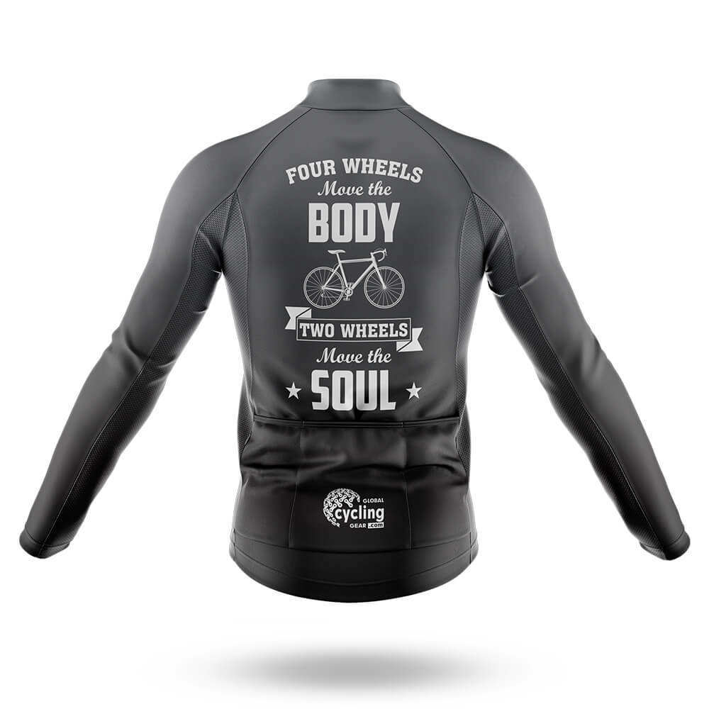 Two Wheels Move The Soul V3 - Men's Cycling Kit-Full Set-Global Cycling Gear