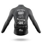 Two Wheels Move The Soul V3 - Men's Cycling Kit-Full Set-Global Cycling Gear