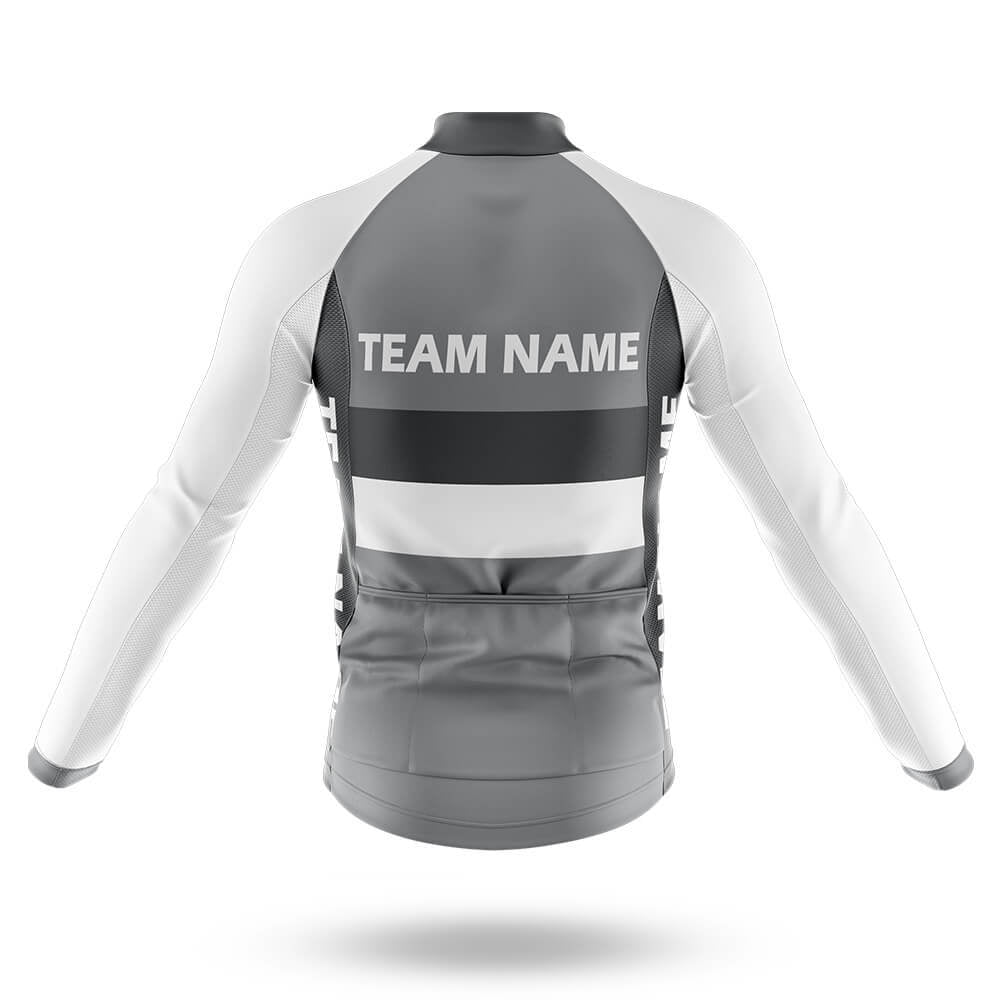 Custom Team Name M2 Grey - Men's Cycling Kit-Full Set-Global Cycling Gear