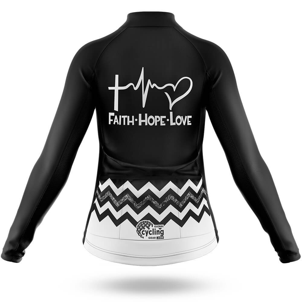 Faith Hope Love - Women - Cycling Kit-Full Set-Global Cycling Gear