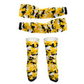 Yellow Camo - Arm And Leg Sleeves-S-Global Cycling Gear