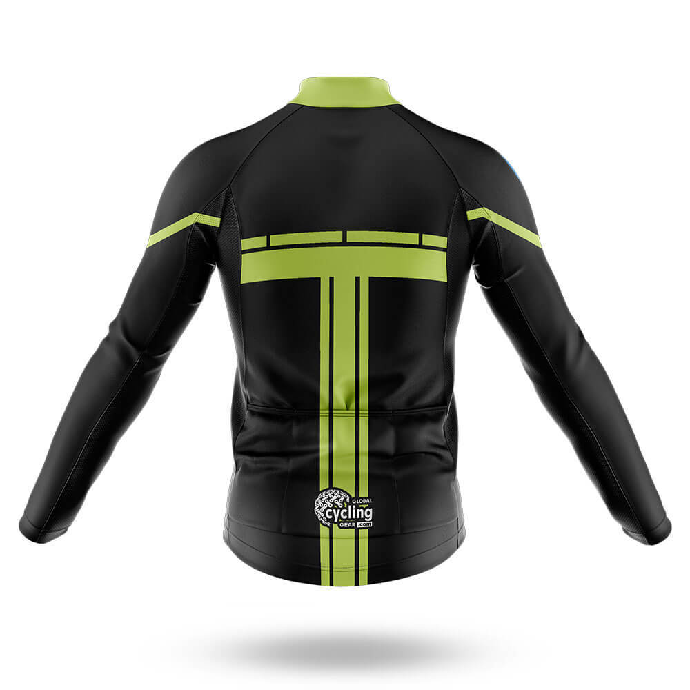 Black Lime Green - Men's Cycling Kit-Full Set-Global Cycling Gear