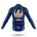 USA Drinking Team - Navy - Men's Cycling Kit-Full Set-Global Cycling Gear