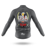 USA Drinking Team - Grey - Men's Cycling Kit-Full Set-Global Cycling Gear