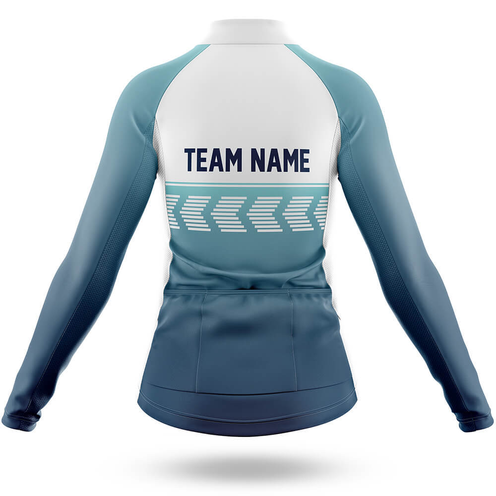 Custom Team Name S4 Blue - Women's Cycling Kit-Full Set-Global Cycling Gear