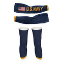 Navy - Arm And Leg Sleeves - Global Cycling Gear