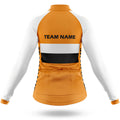 Custom Team Name M2 Orange - Women's Cycling Kit-Full Set-Global Cycling Gear