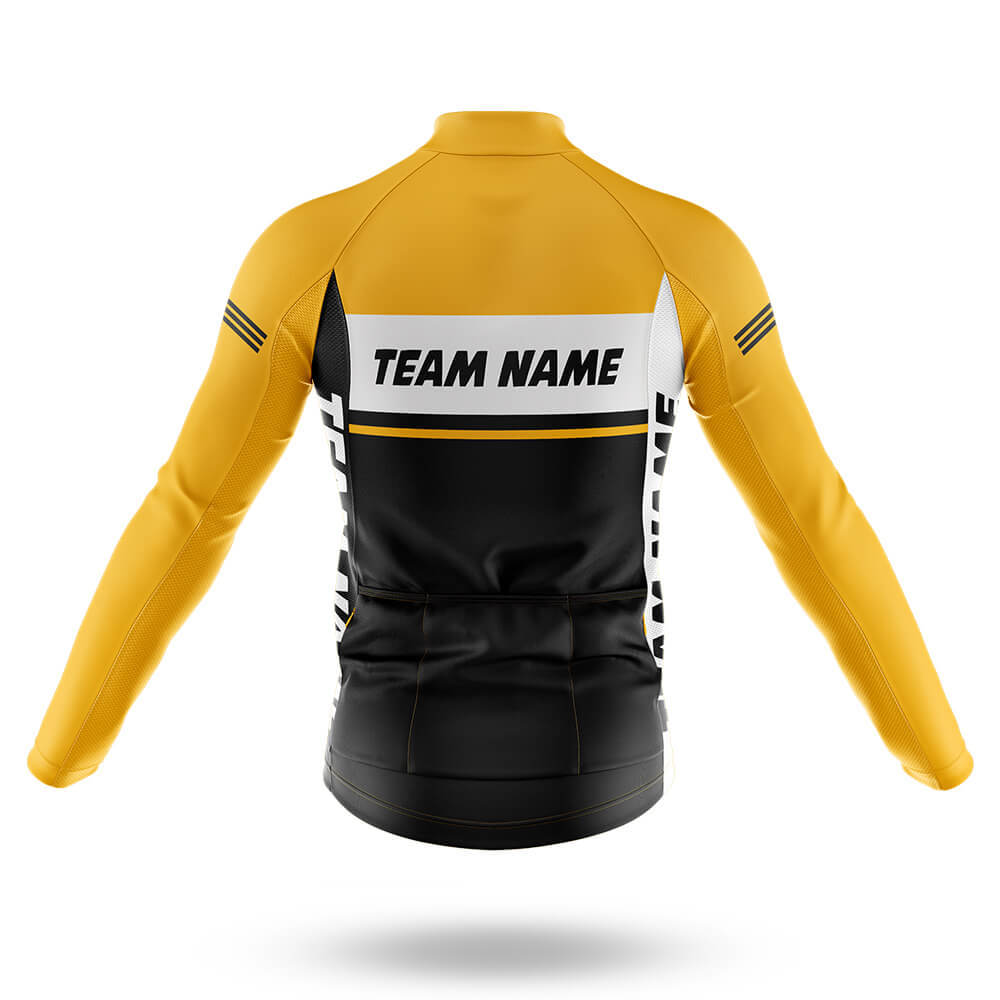 Custom Team Name M1 Yellow - Men's Cycling Kit-Full Set-Global Cycling Gear