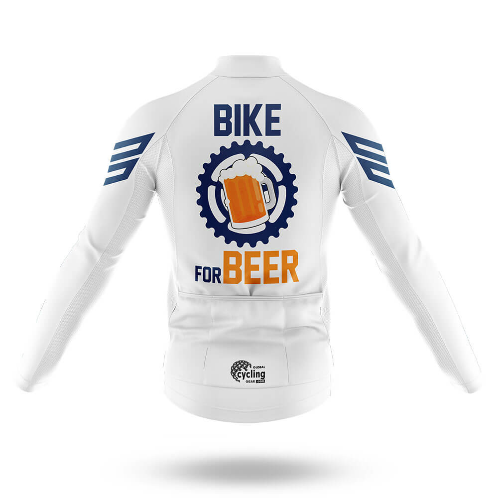Bike For Beer V3 - White - Men's Cycling Kit-Full Set-Global Cycling Gear