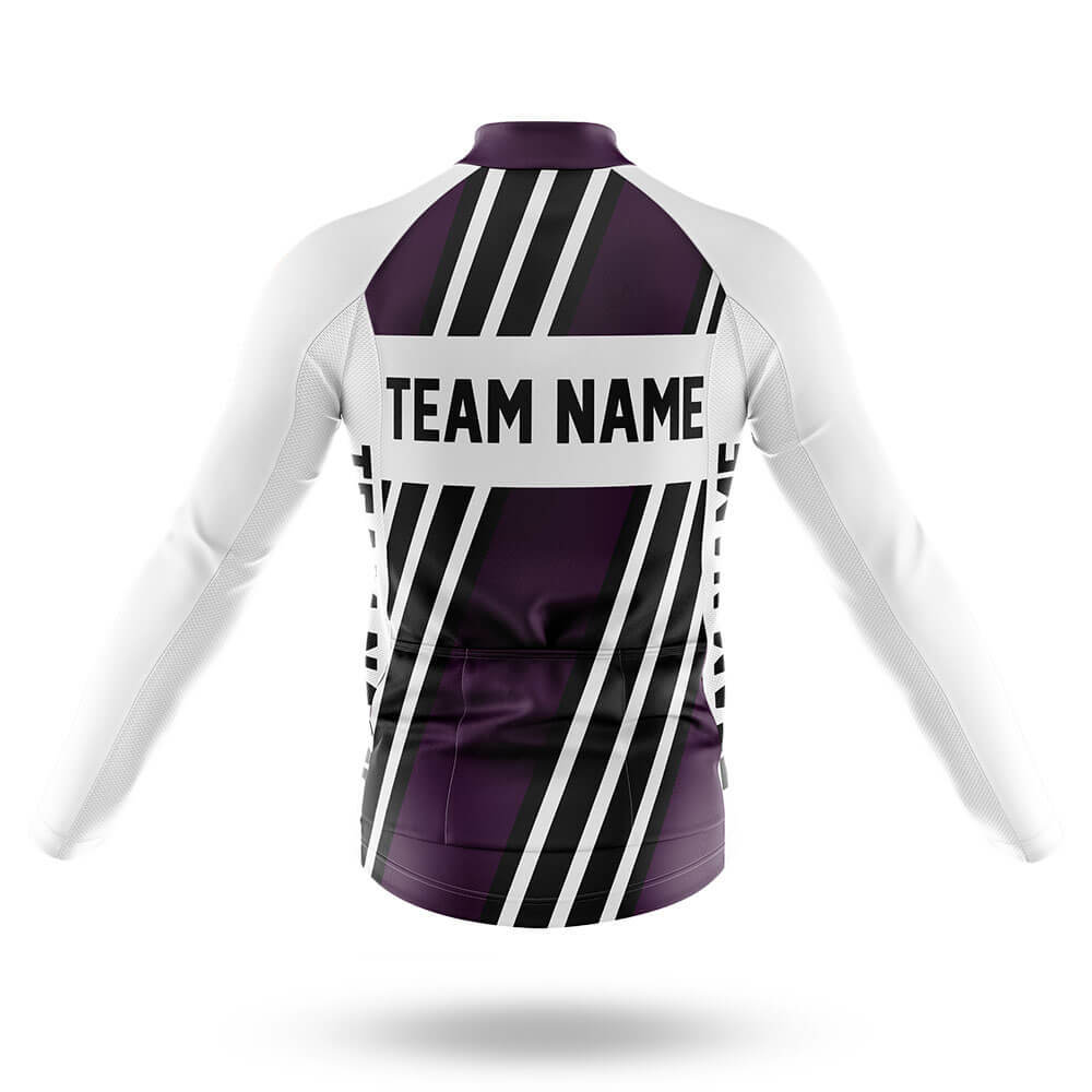 Custom Team Name M5 Dark Purple - Men's Cycling Kit-Full Set-Global Cycling Gear
