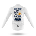 One Ride A Day - White - Men's Cycling Kit-Full Set-Global Cycling Gear