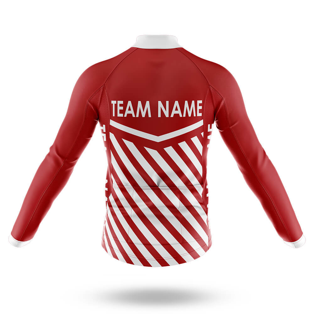 Custom Team Name M3 Red - Men's Cycling Kit-Full Set-Global Cycling Gear