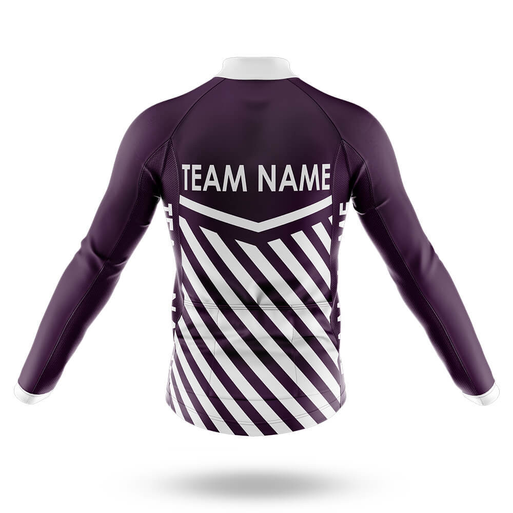 Custom Team Name M3 Dark Purple - Men's Cycling Kit-Full Set-Global Cycling Gear