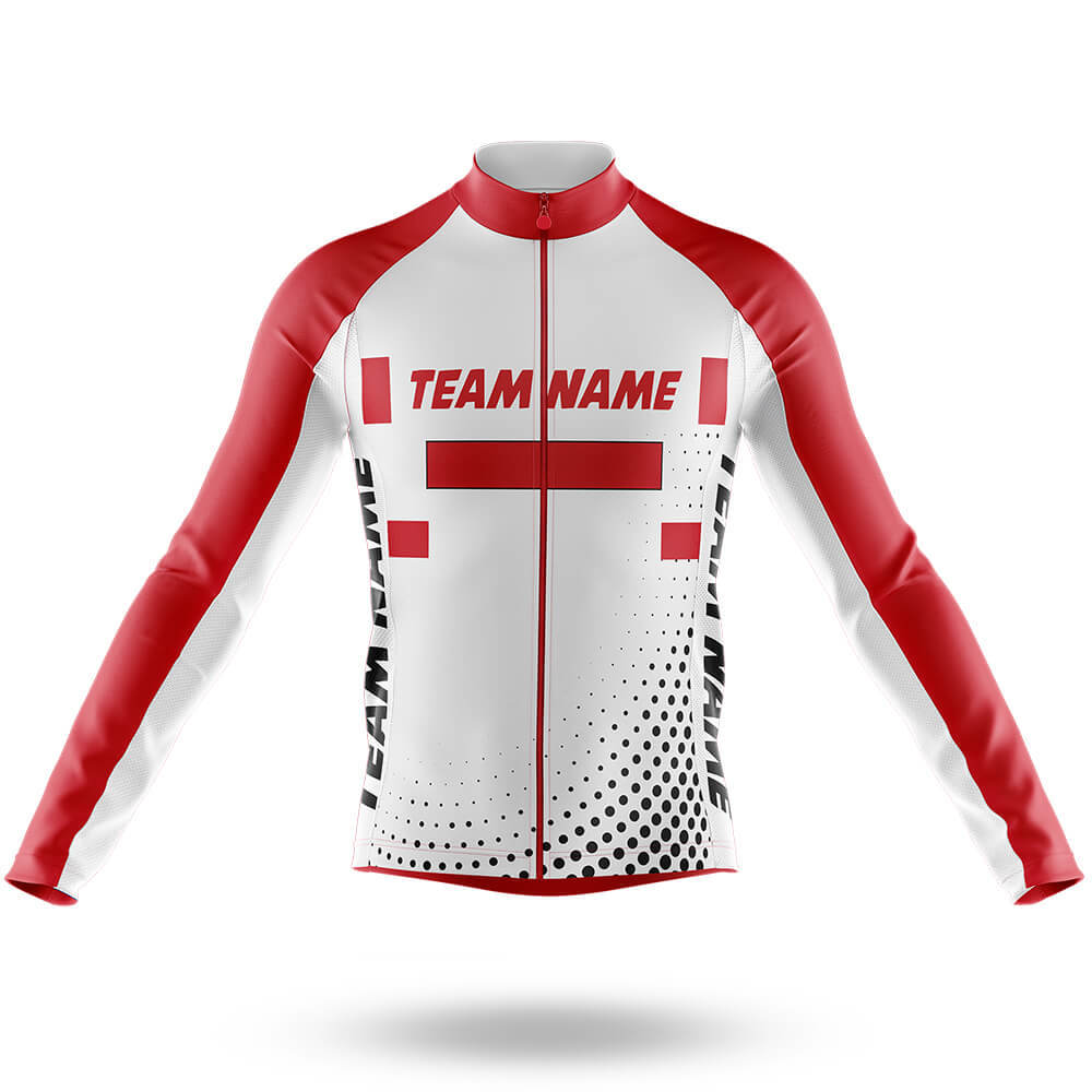 Custom Team Name M18 - Men's Cycling Kit-Long Sleeve Jersey-Global Cycling Gear
