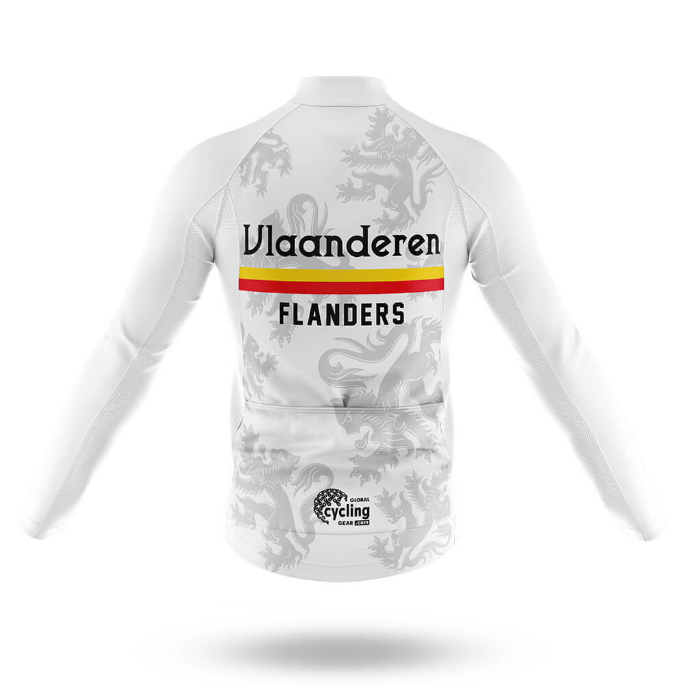 Vlaanderen (Flanders) - White - Men's Cycling Kit-Full Set-Global Cycling Gear