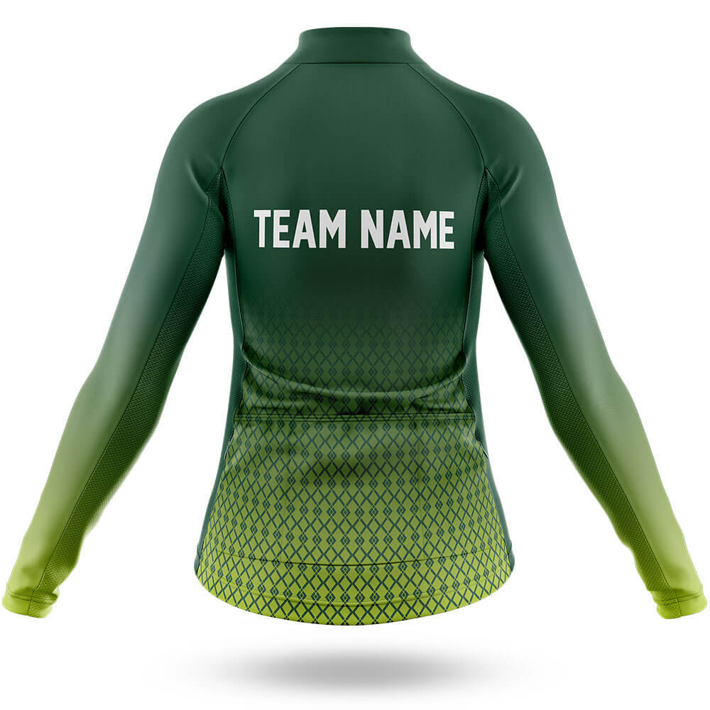 Custom Team Name S1 Green - Women's Cycling Kit-Full Set-Global Cycling Gear