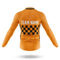 Custom Team Name M7 Orange - Men's Cycling Kit-Full Set-Global Cycling Gear