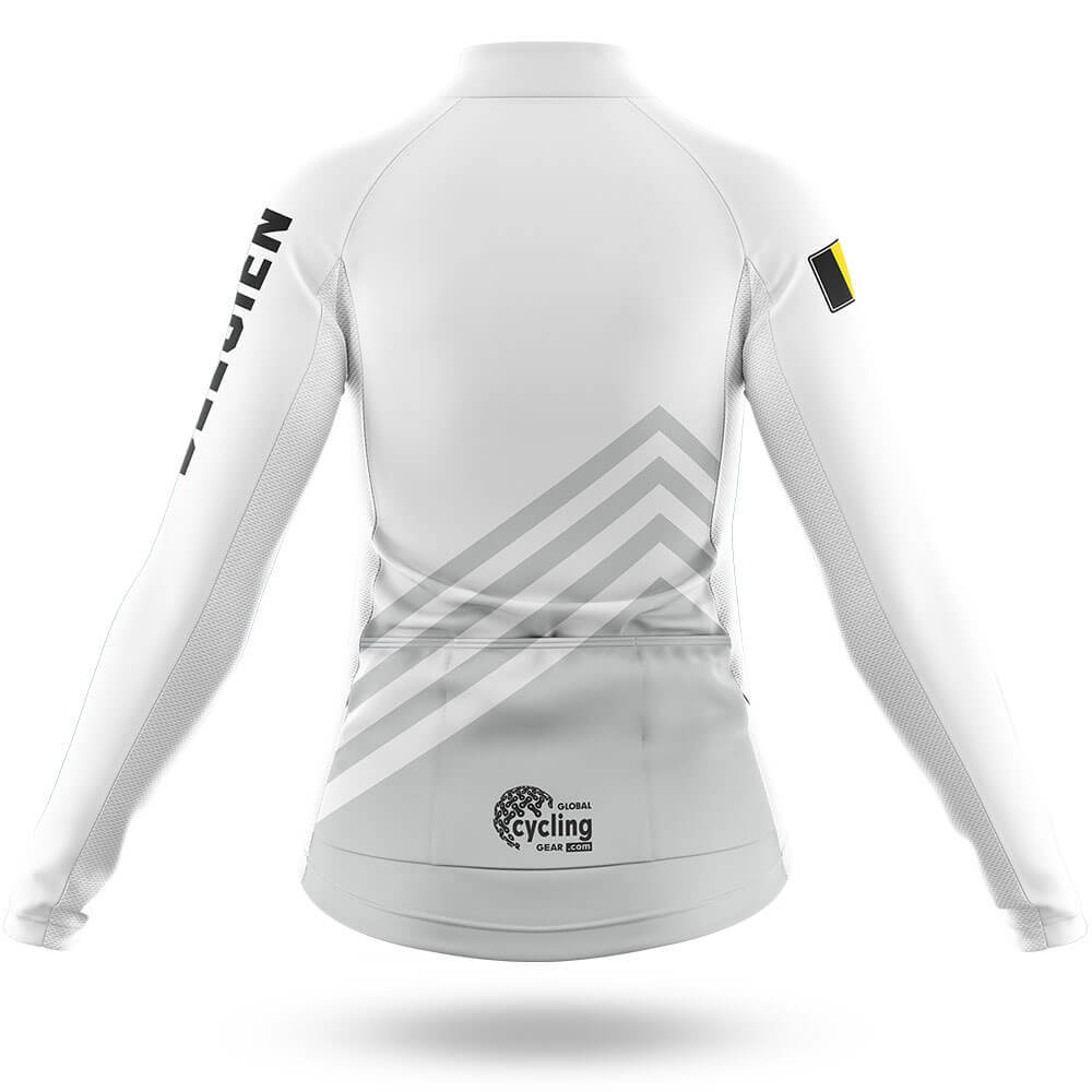 Belgien S5 White - Women - Cycling Kit-Full Set-Global Cycling Gear