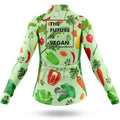 The Future Is Vegan - Women's Cycling Kit-Full Set-Global Cycling Gear