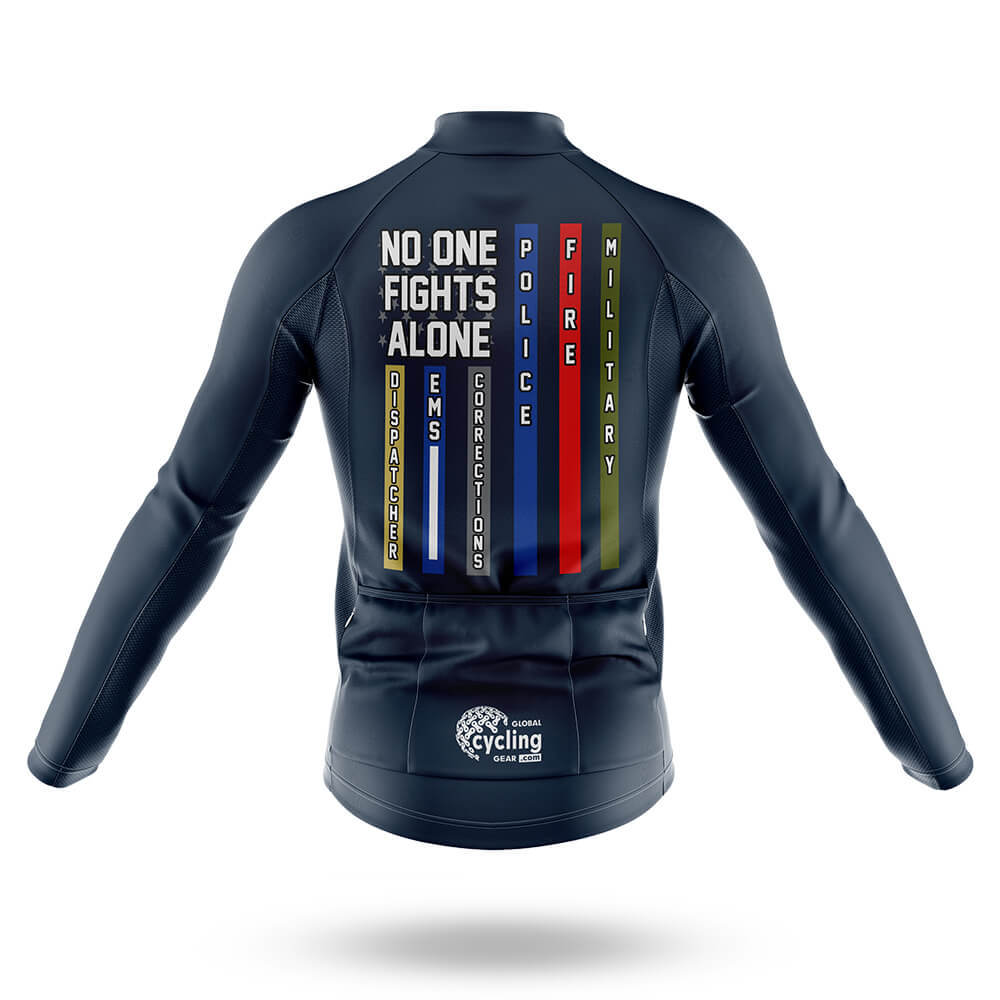 No One Fights Alone - Men's Cycling Kit-Full Set-Global Cycling Gear