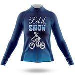 Let It Snow - Women - Cycling Kit-Long Sleeve Jersey-Global Cycling Gear