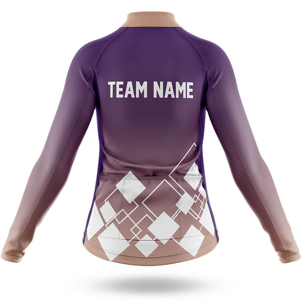 Custom Team Name V19 Violet - Women's Cycling Kit-Full Set-Global Cycling Gear