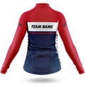 Custom Team Name M1 Red - Women's Cycling Kit-Full Set-Global Cycling Gear