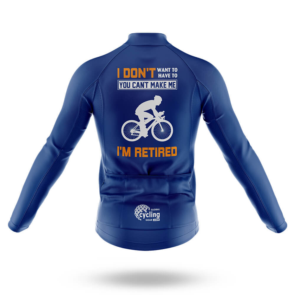 I'm Retired - Navy - Men's Cycling Kit-Full Set-Global Cycling Gear