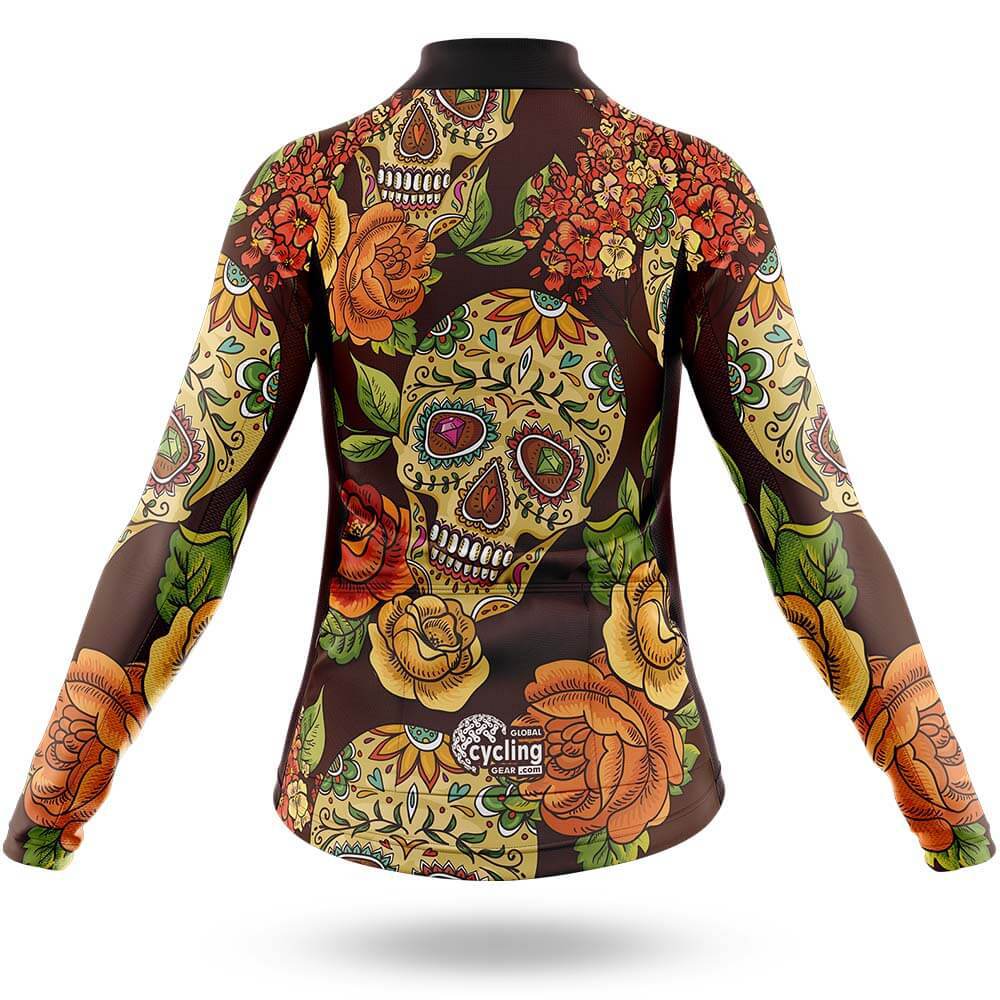 Colorful Sugar Skulls V2 - Women's Cycling Kit - Global Cycling Gear