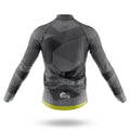 Grey Pattern - Men's Cycling Kit-Full Set-Global Cycling Gear