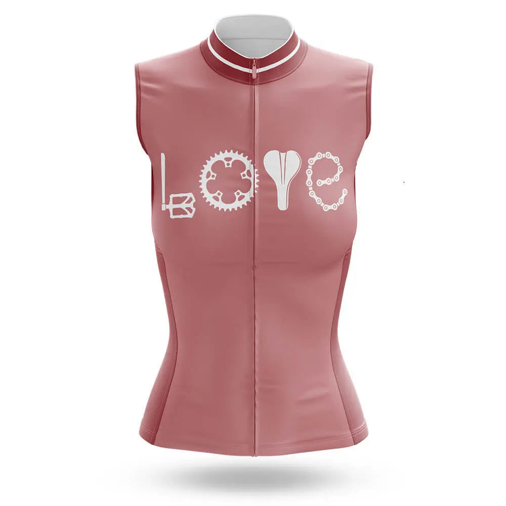 Love Cycling - Women's Sleeveless Jersey-S-Global Cycling Gear