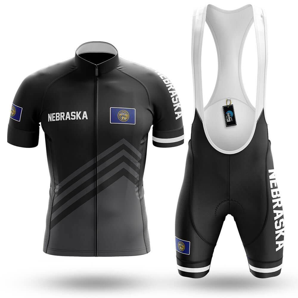 Nebraska S4 Black - Men's Cycling Kit-Full Set-Global Cycling Gear