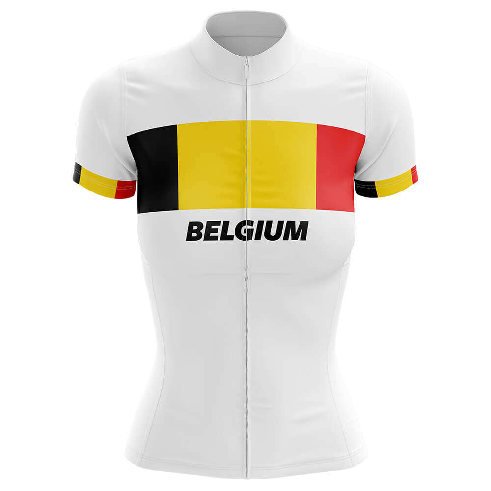 Belgium - Women V4 - Cycling Kit-Jersey Only-Global Cycling Gear