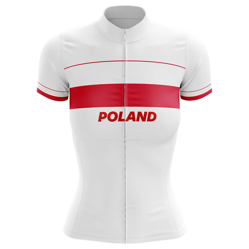Poland - Women V4 - Cycling Kit-Jersey Only-Global Cycling Gear