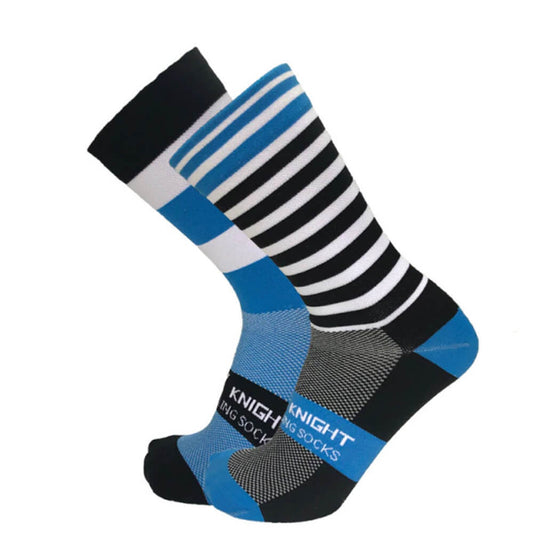 Blue Stripes Cycling Socks - Global Cycling Gear
