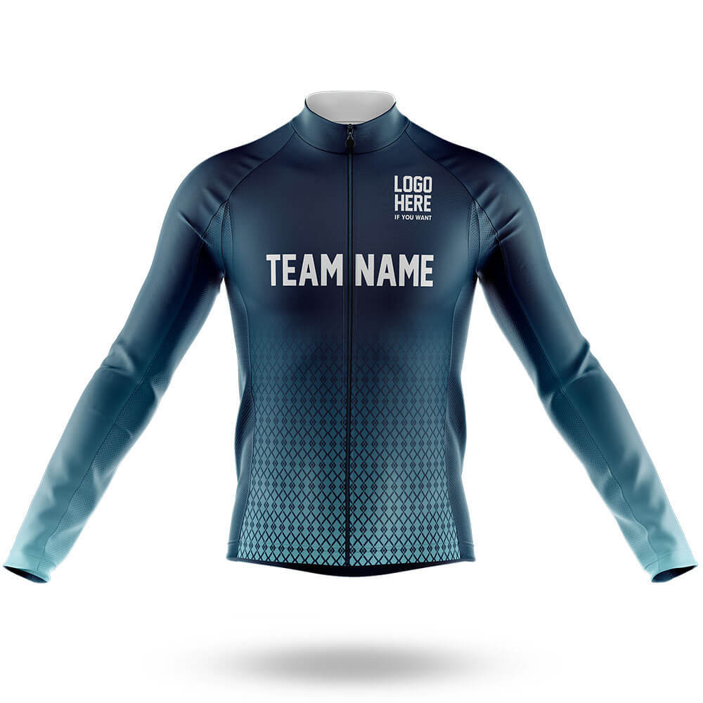 Custom Team Name S1 - Men's Cycling Kit-Long Sleeve Jersey-Global Cycling Gear