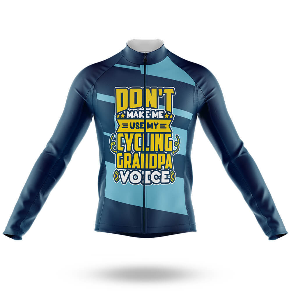 Cycling Grandpa Voice - Men's Cycling Kit-Long Sleeve Jersey-Global Cycling Gear