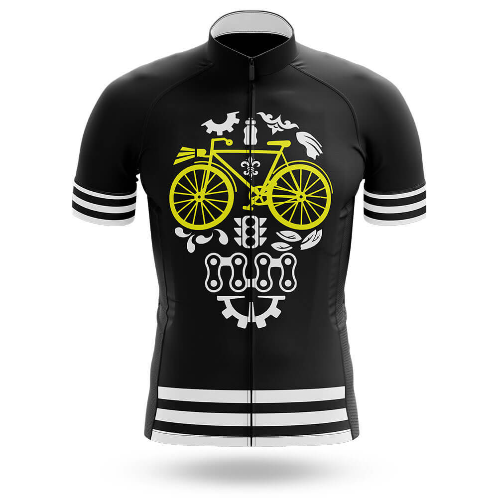 Cycling Parts Skull - Men's Cycling Kit-Jersey Only-Global Cycling Gear