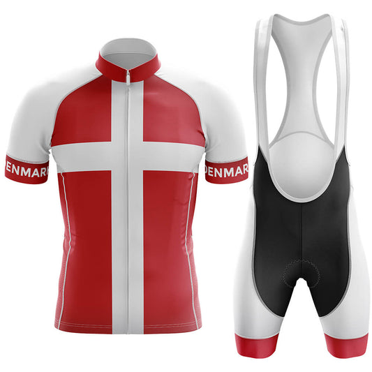Denmark Men's Cycling Kit-Jersey + Bibs-Global Cycling Gear